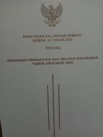 Anggaran Pendapatan Dan Belanja Kalurahan Semoyo Tahun 2021